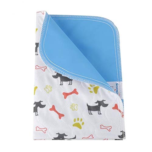 AleXanDer1 Almohadilla para Mascotas Impresión De Dibujos Animados Reutilizable A Prueba De Agua De La Orina del Perro Casero del Pañal Pads Animal Entrenamiento del Perrito Viaje Suave Pee Pad Mat