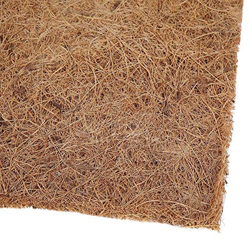 Alfombra de Reptil de 80x40 cm, Alfombra de Fibra de Coco de Reptil Alfombrilla Inferior Lagartos Terrario Jaula Paisajismo Alfombrilla para Gecko Dragones barbudos Lagartos Iguanas