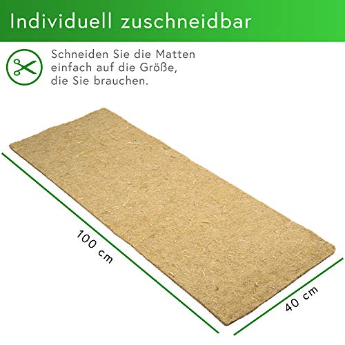 Alfombra para roedores de 100 % cáñamo, 100 x 40 cm, 5 mm de grosor, 3 unidades (4,63 euros/pieza), alfombra de cáñamo para todos los tipos de animales pequeños, alfombra para roedores