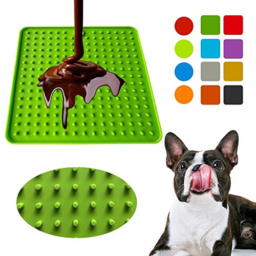 Alfombrilla para alimentación de perros cuenco de silicona para alimentación de perros almohadilla para lamer comedero para perros alfombrilla dispensadora de golosinas para perros gatos cuencos