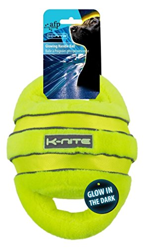 ALL FOR PAWS AFP3320 Pelota con Asa Brillante y Fluorescente K-Nite