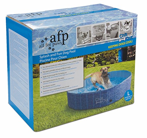 ALL FOR PAWS Piscina Plegable Chill out, Talla L, 160 x 30 cm