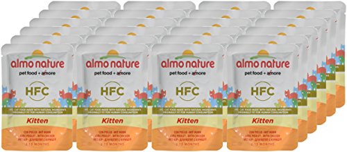 almo nature Cat HFC Cuisine Kitten Pollo, 55 g, Pack of 24