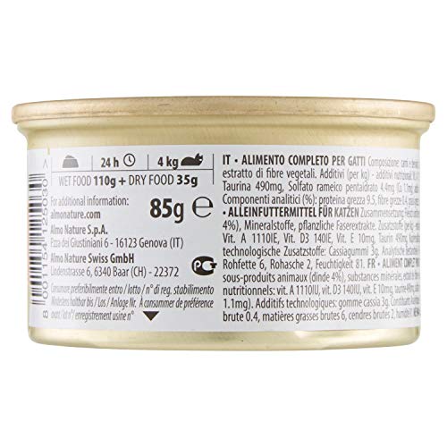 Almo Nature Tradition - Comida húmeda para Gatos Adultos almo Nature Daily Mousse con Pavo 85 gr