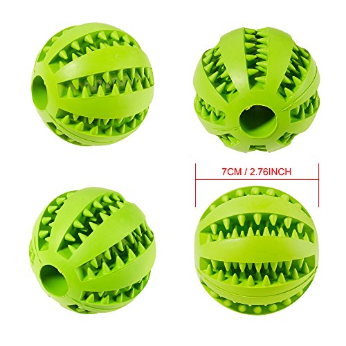 Amathings - Pelota de juguete para perro con huevo y huevo, disponible en varios colores, bola de aperitivo (7 cm) y pelota de rugby (11 cm), para dientes sanos y diversión