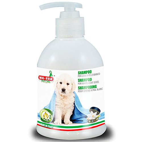 AMICO MIO Champú para Perros de Pelo Blanco con Neen Aceite