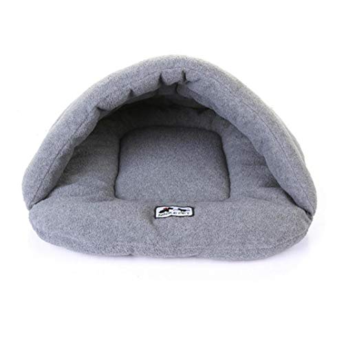 AMOYER Tienda De Mascotas Cueva Cama para Mascotas Gatos Perros Saco De Dormir Caliente Suave del Perro Zapatilla Cama Cuddler Burrow House Agujero Igloo Nido Acogedor Triangle Bed