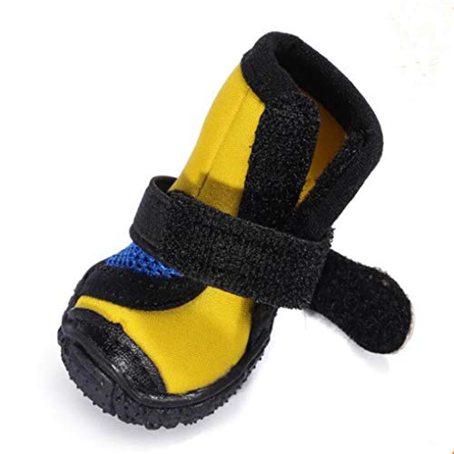 AMURAO Zapatillas de Deporte Reflectantes para Perros Zapatos Deportivos para Mascotas Transpirables Botas de Cachorro duraderas Antideslizantes para Perros pequeños