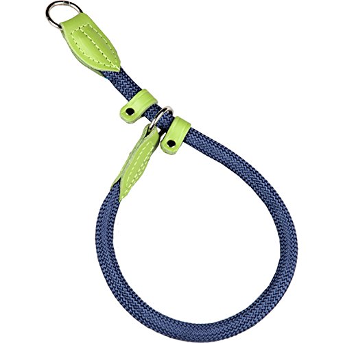 arppe 11060 Collar Educativo Nylon Redondo con Protección, M, Azul Marino y Verde