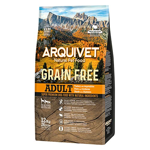 Arquivet Comida de Perros con Pavo sin Granos, 12 kg - 12150 gr