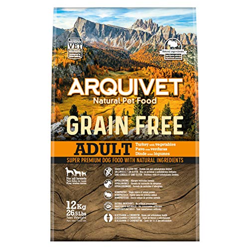 Arquivet Comida de Perros con Pavo sin Granos, 2 kg - 2050 gr