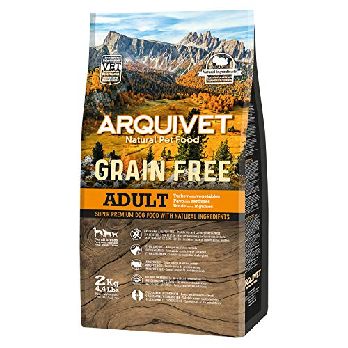 Arquivet Comida de Perros con Pavo sin Granos, 2 kg - 2050 gr