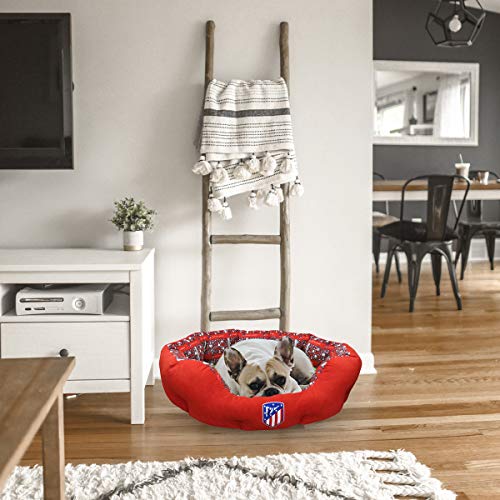 Atletico de Madrid BE-01S-ATL Cama para Animales de Compañía, Talla S