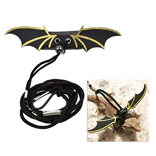 Balacoo Arnés Correa Ajustable para Reptil Lizard Diablo Alas Cable de Arrastre Cuerda Dragón Barbudo Accesorios