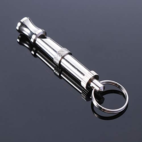 Balacoo Dog Whistle Adjustable Pitch Ultrasound Dog Training Tools Professional Dog Training Whistle (Silver)