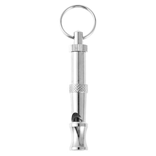 Balacoo Dog Whistle Adjustable Pitch Ultrasound Dog Training Tools Professional Dog Training Whistle (Silver)