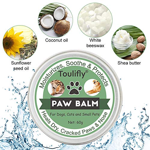 Bálsamo Mascotas, Bálsamo Perros, Dog Paw Nose Balm, Bálsamo para la Nariz y para Las Patas agrietadas y Que pican de Perros, Protege y Repara Piel Seca y Agrietada