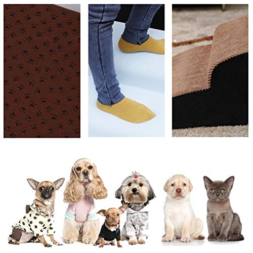 Banane Escalera para mascotas con 2 niveles, Easy Step para perros, escalera suave y lisa, para mascotas mayores pequeñas, perro gato, antideslizante, para escaleras de mascotas