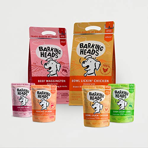 Barking Heads Comida Seca para Perros - Pooched Salmon - Salmón 100% natural sin aromas artificiales, Ayuda a mejorar la salud de la piel y el pelo, 12 kg