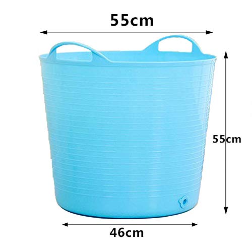 Barrera de baño para perros, plástico suave, bañera para perros portátil, aseo para mascotas, lavabo para baño, bañera para gatos, bañera de hidromasaje, caja de almacenamiento de juguetes,Azul,L