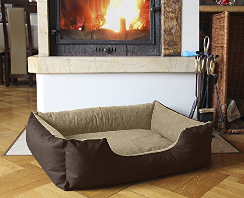 BedDog® LUPI colchón para Perro S hasta XXXL, 24 Colores, Cama para Perro, sofá para Perro, Cesta para Perro, XXL marrón/Beige