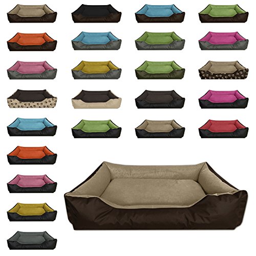 BedDog® LUPI colchón para Perro S hasta XXXL, 24 Colores, Cama para Perro, sofá para Perro, Cesta para Perro, XXL marrón/Beige