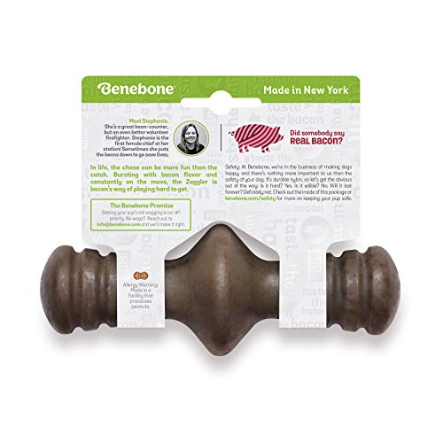 Benebone Zaggler - Juguete para masticar para perros, fabricado en Estados Unidos