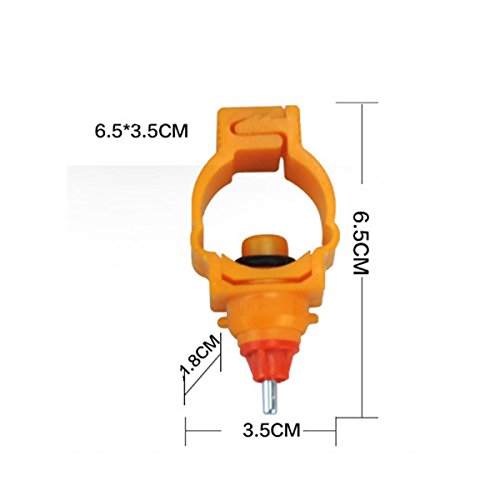 BESTOMZ Bebederos para Aves Automático Alimentador de Agua para Pollo 6 Piezas