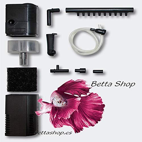 BETTASHOP.ES ACUARIOS Acuario 12,5 litros DE Cristal Little Cold con Filtro Y LUZ LED