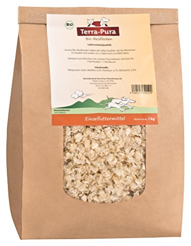 Bio copos de arroz 1000 g Terra de pura calidad alimentaria barf