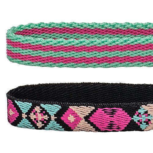 Blueberry Pet - Collar para Gato, diseño geométrico, Ajustable, con Campana, 22,9 cm - 33 cm, 2 Unidades