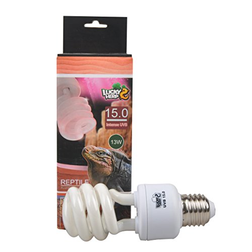 Bombilla compacta fluorescente para reptiles de rayos UVA y UVB 15.0, 13 W, 26 W 