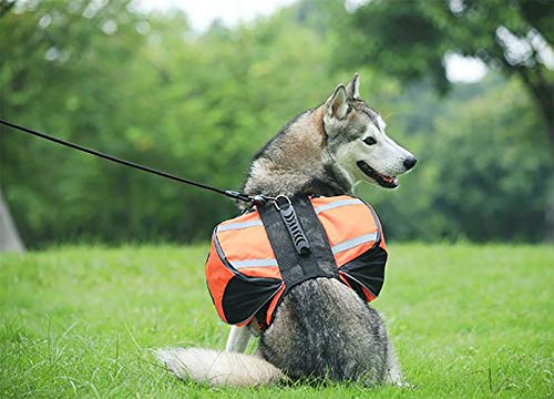 BZZBZZ Mascotas de Mochilas, Bolsas para Perros, Bolsas de Trabajo, Seguridad al Aire Libre, con Tiras Reflectantes, Mochila para Excursionismo de Viaje para Mascotas