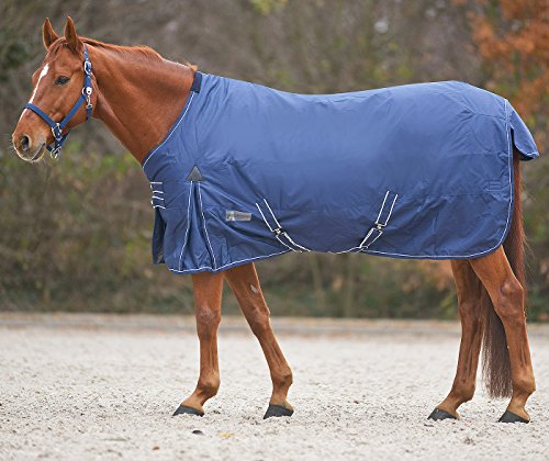 Caballo-techo al aire libre de mimbre manta de invierno 100 G impermeable transpirable Cruz correas + la cola con peto, 155 Gr.