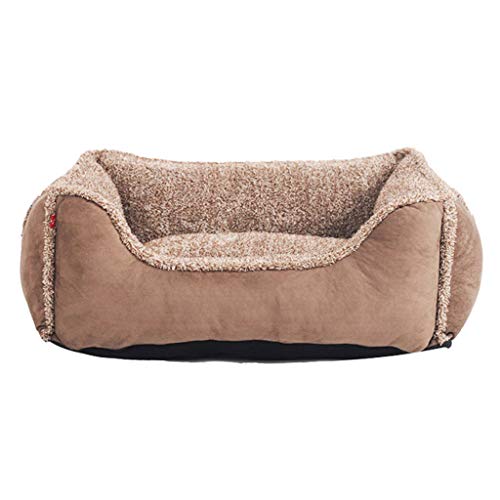 Cama de Perro Perrera Than Bear Perros medianos Invierno Cálido Lana dorada grande Colchón Nido de la casa de perro Nido removible y lavable Cuatro estaciones ( Size : Xl:98*73*24cm )