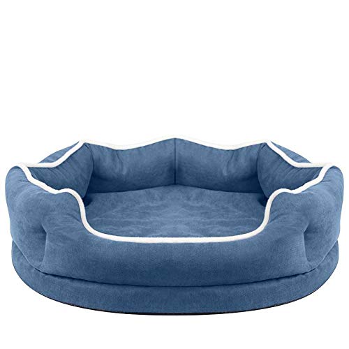 Cama Para Mascotas Para Gatos Y Perros，Cama Para Perros Soft Dog Sofa Para Perros Pequeños Suministros Para Mascotas Memory Cotton Dog Kennel Extraíble Lavable Pet Mat House Para Lage Dog-B_55Cmx4