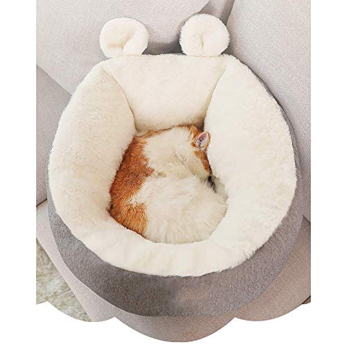 Cama para Mascotas/Cuna Redonda Ovalada Nido Tumbona Cama para Mascotas para Perros Gatos Cojín De Felpa Suave para Mascotas, Cama para Mascotas Lavable A Máquina Antideslizante,A,M