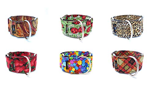 candyPet Collar Martingale para Perros - Modelo Fresas (L: Ancho 5 cm (30-50 cm diámetro))