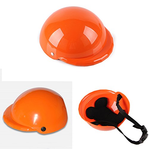 Casco de Seguridad para Mascotas de Tiansiangjjeu, protección contra el Sol, Lluvia, protección para Perro, con Gorro de Seguridad Acolchado Suave