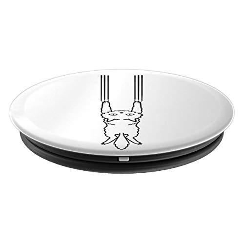 Cat Wallpaper Scratch Funny Cat Kitty Pet Lover Gift PopSockets Agarre y Soporte para Teléfonos y Tabletas