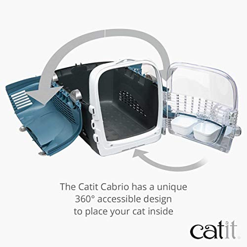 Catit Pet Cabrio Transportín Azul, Blue Grey