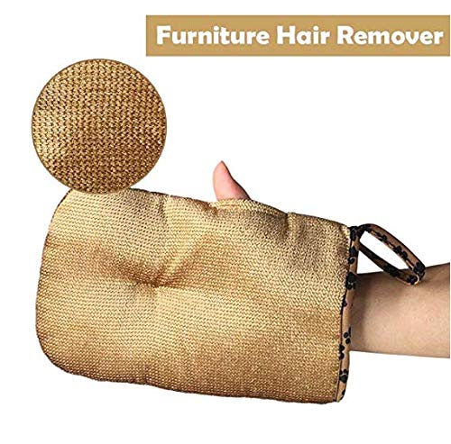 Cepillo para Guantes -con Removedor de pelo para Muebles - Limpieza de Mascotas Para Perros Pequeños, Medianos y Grandes & Gatos Con Pelaje Corto a Largo - Reduce Eficazmente la Caida de Cabello Hasta