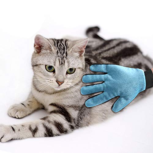 Cepillo para Guantes -con Removedor de pelo para Muebles - Limpieza de Mascotas Para Perros Pequeños, Medianos y Grandes & Gatos Con Pelaje Corto a Largo - Reduce Eficazmente la Caida de Cabello Hasta