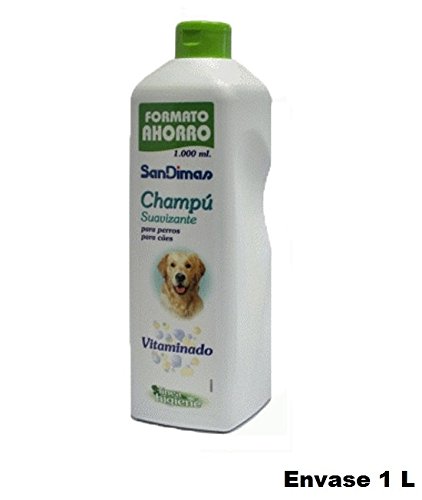 Champú 1L vitaminado suavizante para Perros SanDimas Formato Ahorro Buen Olor