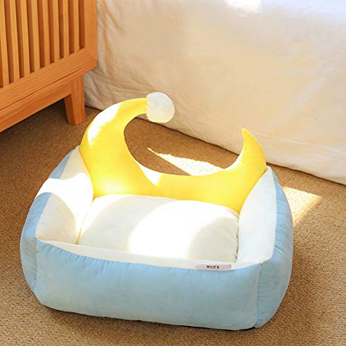 CHONGWU1 Cama para Mascotas Cama para Perros Estilo Luna Sofá para Perros Gato Extraíble Saco De Dormir para Mascotas Perrera Lavable