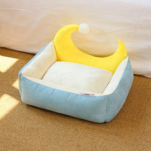 CHONGWU1 Cama para Mascotas Cama para Perros Estilo Luna Sofá para Perros Gato Extraíble Saco De Dormir para Mascotas Perrera Lavable