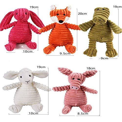 CHSDN 16 Animales Perro Chew Squeak Toys Jirafa Fleece Rope Interative Toy Peluche Cachorro DeerDogs Cat Chew Squeaking Toy