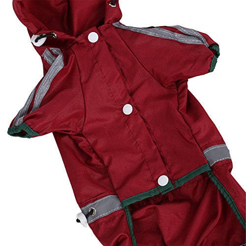 Chubasquero impermeable para perro, chubasquero con capucha y capucha reflectante para perros pequeños y medianos., Medium