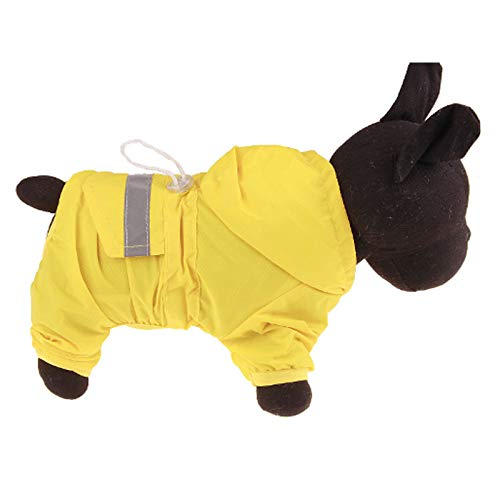 Chubasquero Perros,Moda Para Perros, Tiras Reflectantes, Mono Con Capucha, Impermeable Amarillo, Impermeable, Impermeable, Perro, Capa A Prueba De Viento, Ropa, Chaqueta Duradera Para Perros Pequeño