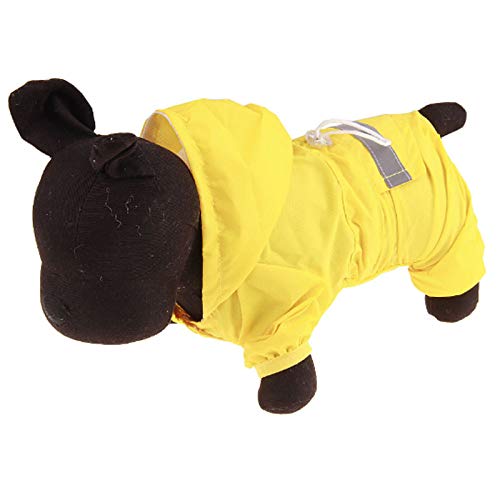 Chubasquero Perros,Moda Para Perros, Tiras Reflectantes, Mono Con Capucha, Impermeable Amarillo, Impermeable, Impermeable, Perro, Capa A Prueba De Viento, Ropa, Chaqueta Duradera Para Perros Pequeño